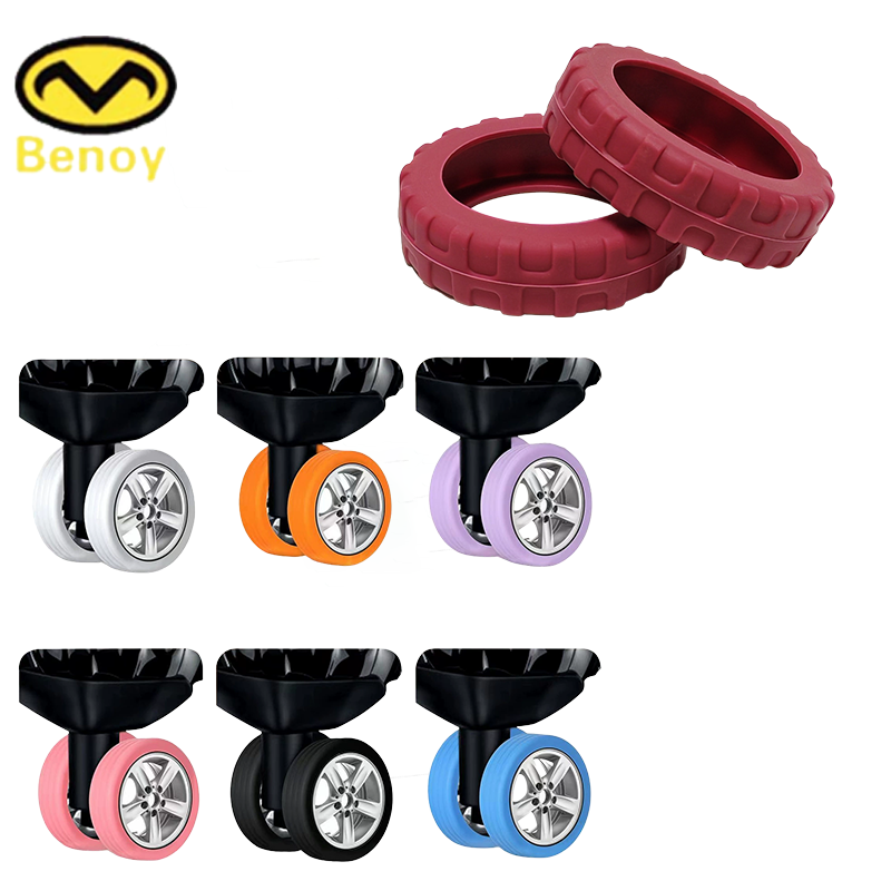 Waterproof Silicone Luggage Wheel Protectors &ndash; Anti-Scratch, Noise-Free Travel Essentials|silicone luggage wheel protectors