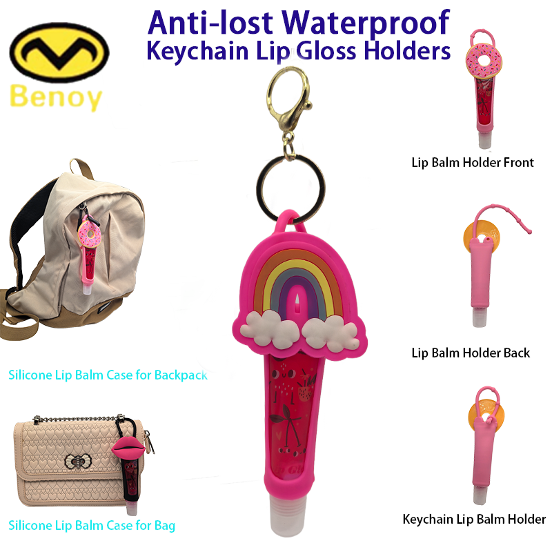 Bulk Essence Cute Keychain Lip Gloss Holders &ndash; Silicone Lip Balm Case for Purse, Backpack, Keychain,Amazon Wholesale|essence lip gloss holder,Keychain Lip Gloss Holders,lip balm holder bulk,lip gloss holder,lip gloss holder amazon,lip balm holder amazon,amazon lip gloss holder,cute lip gloss holder